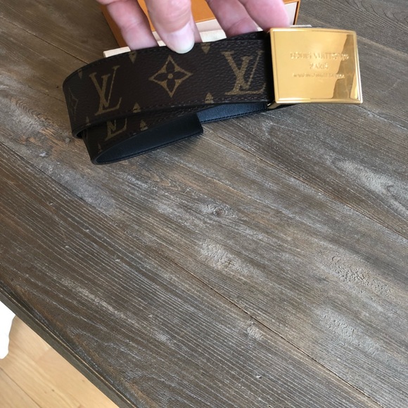 SOLD ποΈ ποΈ Louis Vuitton reversible monogram military belt 85 - Picture 7 of 12